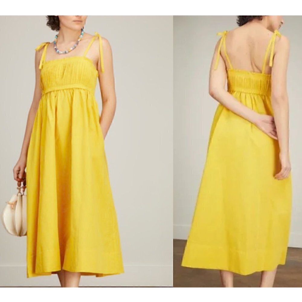 ULLA JOHNSON Laetitia Dress in Sunsprite Size US 2